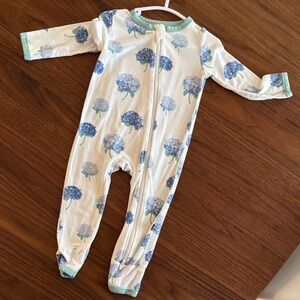 Kyte BABY Blue Floral Kids One Piece